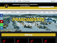 Tablet Screenshot of importamaquinaria.com